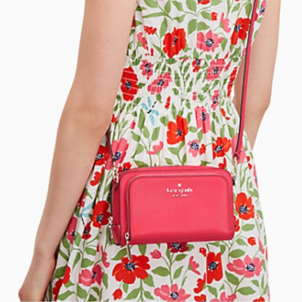 Kate Spade Pink Crossbody Bag Vibrant and Compact